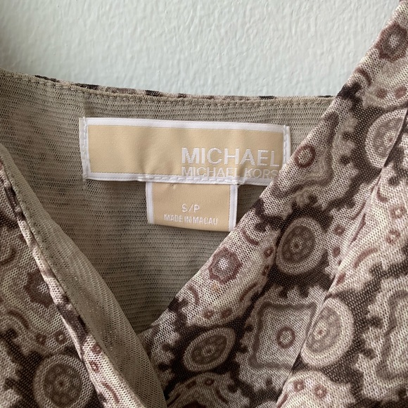Michael Kors Brown Nylon Tank Top Size Small - Picture 5 of 10
